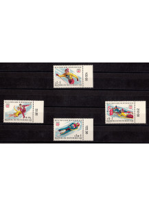 AUSTRIA 1975  francobolli serie completa nuova Olimpiadi Invernali Unificato 1328/31